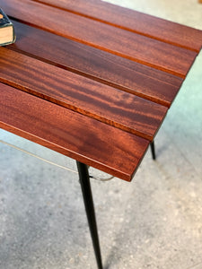 Retro Mahogany Slatted Coffee Table