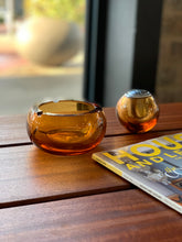 Load image into Gallery viewer, Vintage Amber Ashtray With Lighter
