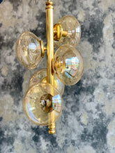 Load image into Gallery viewer, 70&#39;s/ 80&#39;s brass ceiling light
