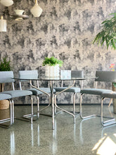 Load image into Gallery viewer, Mid-century Chrome dining room set
