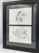 Load image into Gallery viewer, Black and White Japanese Calligraphy prints
