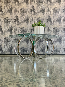 Chrome & Glass coffee table