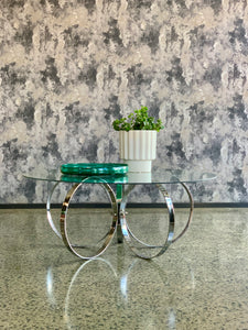 Chrome & Glass coffee table