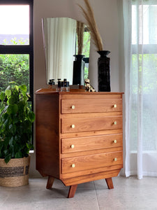 Retro Chest of Drawers with Mirror