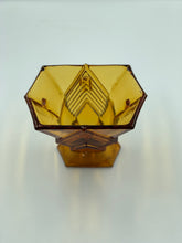 Load image into Gallery viewer, Amber Art Deco Vase

