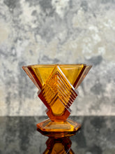 Load image into Gallery viewer, Amber Art Deco Vase

