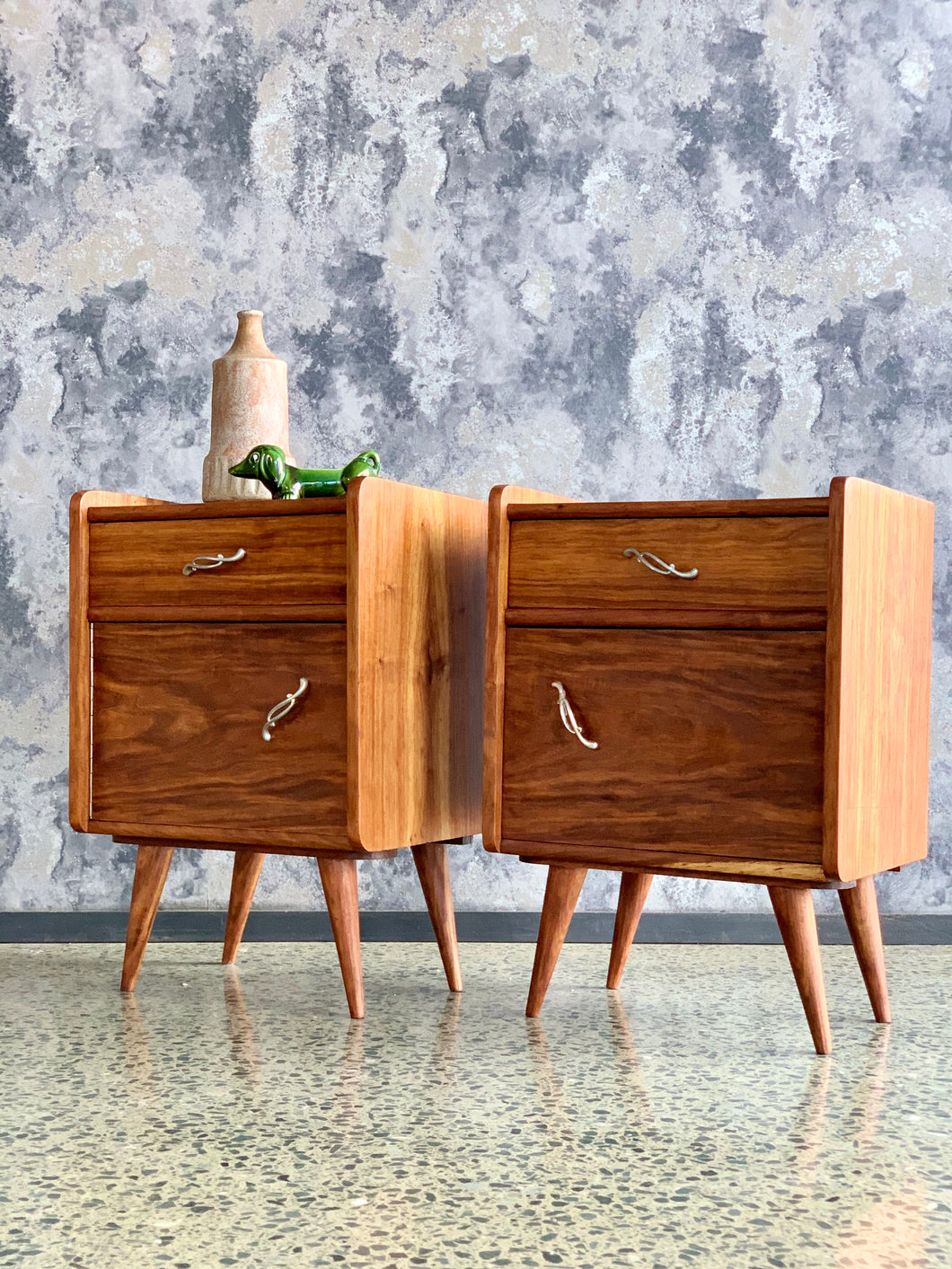Pair of retro bedside tables