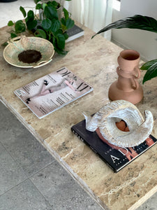 Travertine Modernist Coffee Table