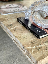 Load image into Gallery viewer, Travertine Modernist Coffee Table
