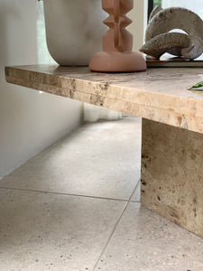 Travertine Modernist Coffee Table