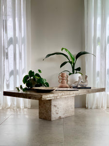 Travertine Modernist Coffee Table