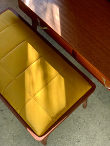 Mid-Century Dresser With Stool