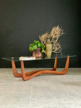 Load image into Gallery viewer, Mid-Century Coffee Table With Glass Top
