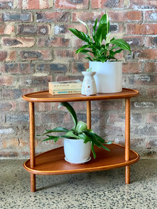 2 Tiered triangle shape side/corner table