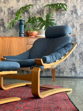 Load image into Gallery viewer, Mid-Century Kroken Armchair with Footrest
