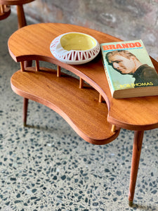 Double tier retro sidetable