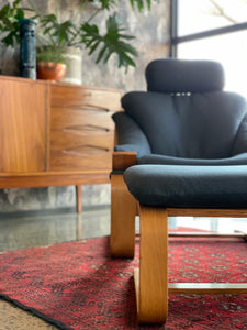 Mid-Century Kroken Armchair with Footrest