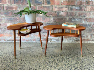 Double tier retro sidetable