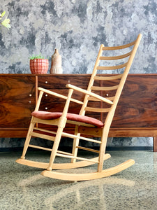 danish mid-century rocking chair