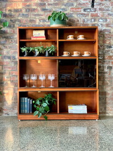 ''Simplex'' mahogany stackable bookcase