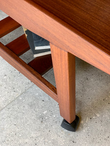 Mid-Century Trolley / Side Table with Wheels