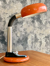 Load image into Gallery viewer, Orange retro adjustable table lamp
