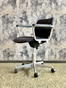 Mid-Century Chrome Office Chair