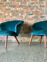 Load image into Gallery viewer, Pair Of Mid-Century Mahogany Armchairs
