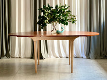 Load image into Gallery viewer, Mid-Century Oval, Extendable Dining Table
