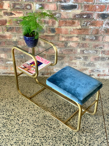 Retro metal telephone table