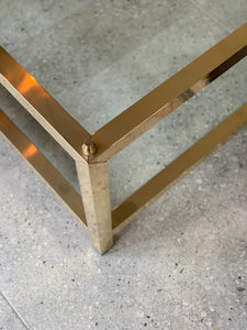 Brass And Glass Coffee Table