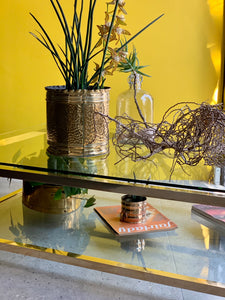 Brass And Glass Coffee Table