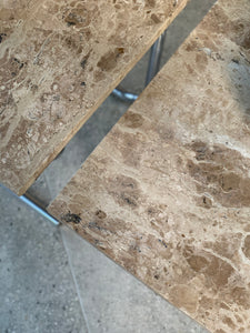 Vintage Travertine Side Tables