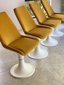 Original Mid-Century Tulip Chairs with Modern Tulip Table