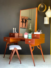 Load image into Gallery viewer, Mid-Century Dressing table &amp; Stool
