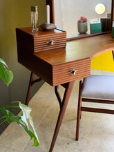 Load image into Gallery viewer, Mid-Century Dressing table &amp; Stool
