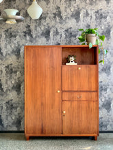 Load image into Gallery viewer, Compact Mid-Century wardrobe made in Sweden
