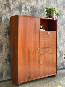 Compact Mid-Century wardrobe made in Sweden