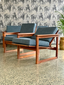 Pair of Kiaat Armchairs