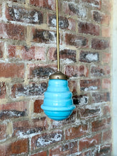 Load image into Gallery viewer, Retro Turquoise Ceiling Pendant

