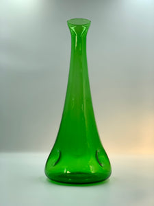 Green Retro Glass Vase