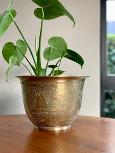 Vintage Brass Planters