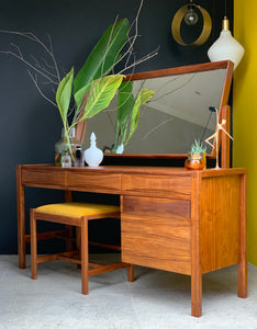 Mid-Century Dresser & Stool