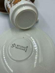 Pair of J&G Meakin Coffee Cups & Saucers