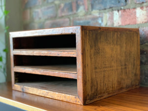 Variety of Vintage wooden boxes