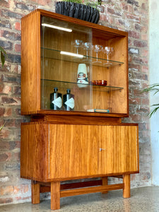 Mid-Century Kiaat Drinks / Display Cabinet