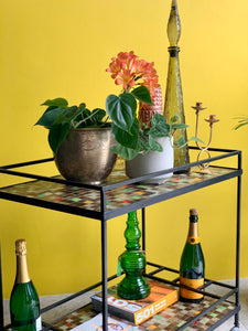 Retro Mosaic Drinks Cart