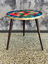 Load image into Gallery viewer, Retro Mosaic Side Table
