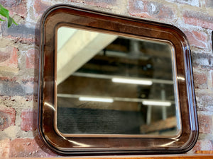 Retro brown transparent mirror