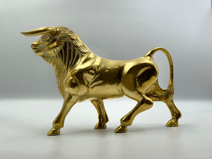 Brass Bull Figurine